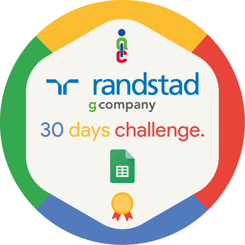 30 Days Challenge - Google Sheet